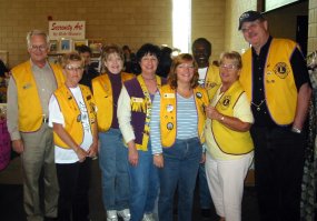 various Lions who helped out at the sale